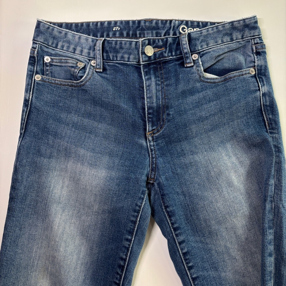 Gap 1969 Women’s Size 27 Regular Bootcut Jeans Medium Wash Stretch Denim Classic - Picture 5 of 14